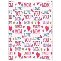 Love Mom Happy Mothers Day I Love Mom Graphic Back Support Cushion by Vaneshop