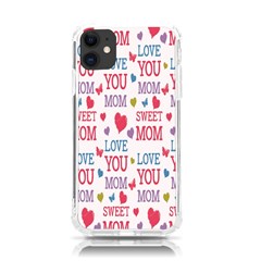 Love Mom Happy Mothers Day I Love Mom Graphic Iphone 11 Tpu Uv Print Case by Vaneshop