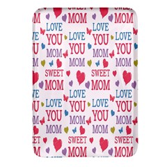 Love Mom Happy Mothers Day I Love Mom Graphic Rectangular Glass Fridge Magnet (4 Pack) by Vaneshop