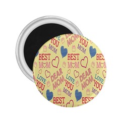 Love Mom Happy Mothers Day I Love Mom Graphic Pattern 2 25  Magnets by Vaneshop