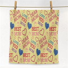 Love Mom Happy Mothers Day I Love Mom Graphic Pattern Face Towel by Vaneshop