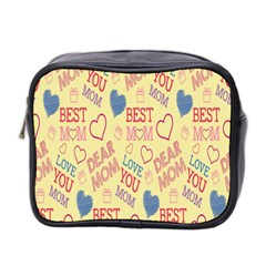 Love Mom Happy Mothers Day I Love Mom Graphic Pattern Mini Toiletries Bag (two Sides) by Vaneshop