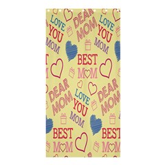 Love Mom Happy Mothers Day I Love Mom Graphic Pattern Shower Curtain 36  X 72  (stall)  by Vaneshop