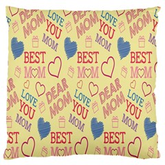 Love Mom Happy Mothers Day I Love Mom Graphic Pattern Large Cushion Case (two Sides) by Vaneshop