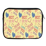 Love Mom Happy Mothers Day I Love Mom Graphic Pattern Apple iPad 2/3/4 Zipper Cases Front