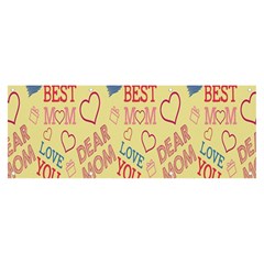 Love Mom Happy Mothers Day I Love Mom Graphic Pattern Banner And Sign 8  X 3  by Vaneshop