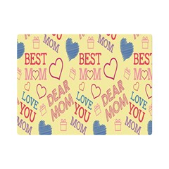 Love Mom Happy Mothers Day I Love Mom Graphic Pattern Premium Plush Fleece Blanket (mini) by Vaneshop