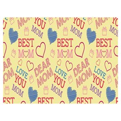 Love Mom Happy Mothers Day I Love Mom Graphic Pattern Two Sides Premium Plush Fleece Blanket (extra Small) by Vaneshop