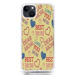 Love Mom Happy Mothers Day I Love Mom Graphic Pattern iPhone 14 Plus TPU UV Print Case Front