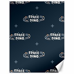 Space Dino Art Pattern Design Wallpaper Background Canvas 12  X 16  by Vaneshop