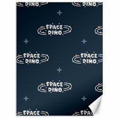 Space Dino Art Pattern Design Wallpaper Background Canvas 36  X 48  by Vaneshop