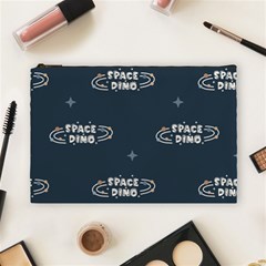 Space Dino Art Pattern Design Wallpaper Background Cosmetic Bag (large) by Vaneshop