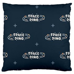 Space Dino Art Pattern Design Wallpaper Background Large Cushion Case (one Side) by Vaneshop