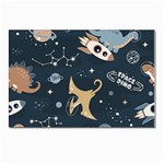 Space Theme Art Pattern Design Wallpaper Postcards 5  x 7  (Pkg of 10) Front