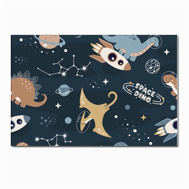 Space Theme Art Pattern Design Wallpaper Postcards 5  x 7  (Pkg of 10)