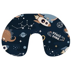 Space Theme Art Pattern Design Wallpaper Travel Neck Pillow by Vaneshop