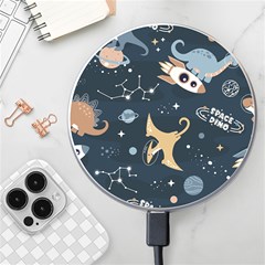 Space Theme Art Pattern Design Wallpaper Wireless Fast Charger(white) by Vaneshop