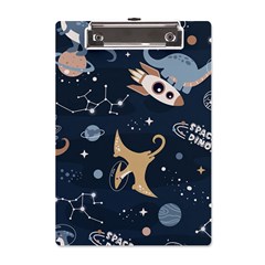 Space Theme Art Pattern Design Wallpaper A5 Acrylic Clipboard by Vaneshop