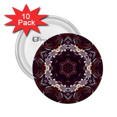 Rosette Kaleidoscope Mosaic Abstract Background 2 25  Buttons (10 Pack)  by Vaneshop