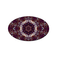 Rosette Kaleidoscope Mosaic Abstract Background Sticker (oval) by Vaneshop