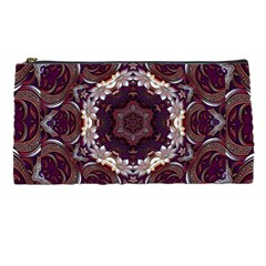 Rosette Kaleidoscope Mosaic Abstract Background Pencil Case by Vaneshop