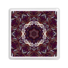 Rosette Kaleidoscope Mosaic Abstract Background Memory Card Reader (square) by Vaneshop