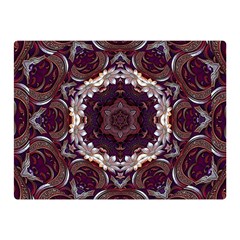 Rosette Kaleidoscope Mosaic Abstract Background Two Sides Premium Plush Fleece Blanket (mini) by Vaneshop