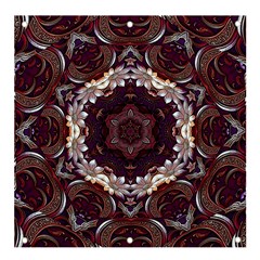 Rosette Kaleidoscope Mosaic Abstract Background Banner And Sign 4  X 4  by Vaneshop