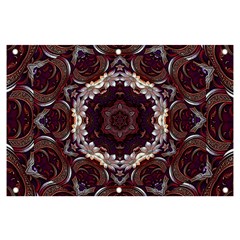 Rosette Kaleidoscope Mosaic Abstract Background Banner And Sign 6  X 4  by Vaneshop