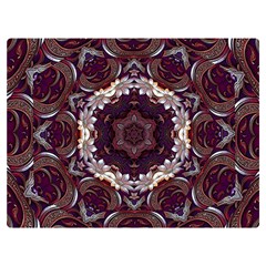 Rosette Kaleidoscope Mosaic Abstract Background Two Sides Premium Plush Fleece Blanket (extra Small) by Vaneshop