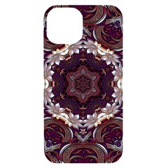 Rosette Kaleidoscope Mosaic Abstract Background Iphone 14 Black Uv Print Case by Vaneshop