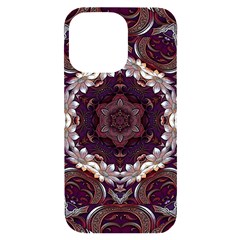 Rosette Kaleidoscope Mosaic Abstract Background Iphone 14 Pro Max Black Uv Print Case by Vaneshop