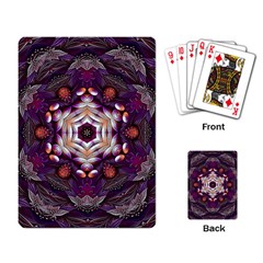 Rosette Kaleidoscope Mosaic Abstract Background Art Playing Cards Single Design (rectangle)