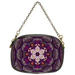 Rosette Kaleidoscope Mosaic Abstract Background Art Chain Purse (Two Sides) Back