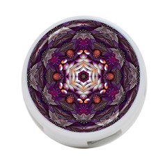 Rosette Kaleidoscope Mosaic Abstract Background Art 4-port Usb Hub (one Side) by Vaneshop