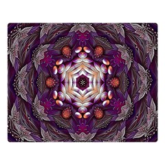 Rosette Kaleidoscope Mosaic Abstract Background Art Two Sides Premium Plush Fleece Blanket (large) by Vaneshop