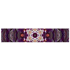 Rosette Kaleidoscope Mosaic Abstract Background Art Small Premium Plush Fleece Scarf