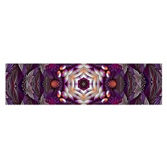 Rosette Kaleidoscope Mosaic Abstract Background Art Oblong Satin Scarf (16  X 60 ) by Vaneshop