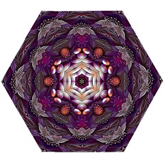 Rosette Kaleidoscope Mosaic Abstract Background Art Wooden Puzzle Hexagon by Vaneshop