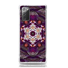 Rosette Kaleidoscope Mosaic Abstract Background Art Samsung Galaxy Note 20 Tpu Uv Case by Vaneshop