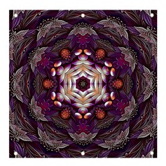 Rosette Kaleidoscope Mosaic Abstract Background Art Banner And Sign 4  X 4  by Vaneshop