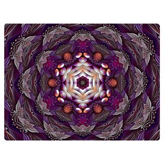 Rosette Kaleidoscope Mosaic Abstract Background Art Two Sides Premium Plush Fleece Blanket (extra Small) by Vaneshop