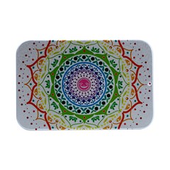 Mandala Pattern Rainbow Pride Open Lid Metal Box (silver)   by Vaneshop