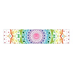 Mandala Pattern Rainbow Pride Velvet Scrunchie by Vaneshop