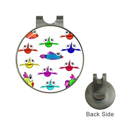 Fish Swim Cartoon Funnycute Hat Clips With Golf Markers by Sapixe