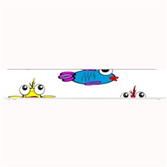 Fish Swim Cartoon Funnycute Small Bar Mat by Sapixe