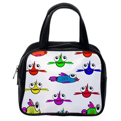 Fish Swim Cartoon Funnycute Classic Handbag (one Side) by Sapixe