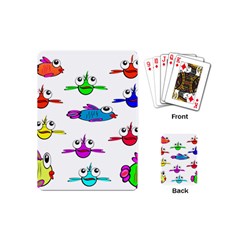 Fish Swim Cartoon Funnycute Playing Cards Single Design (mini)