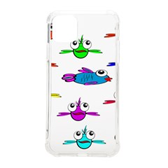 Fish Swim Cartoon Funnycute Iphone 11 Pro Max 6 5 Inch Tpu Uv Print Case by Sapixe