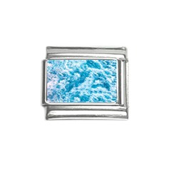 Blue Ocean Wave Texture Italian Charm (9mm)